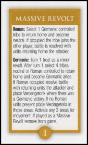 Caesar's Gallic War - Massive Revolt Card