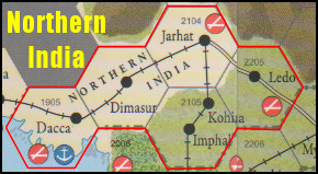 Empire of the Sun Board Game - Northern India