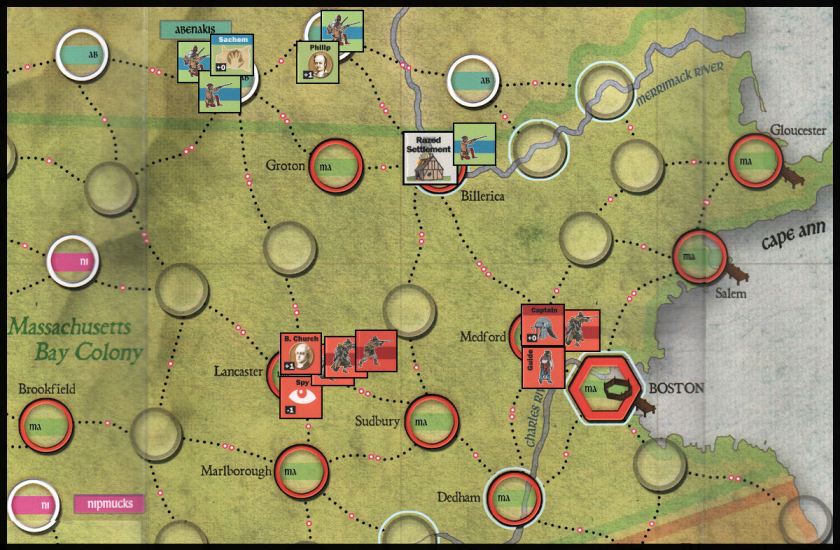 King Philip's War Board Game