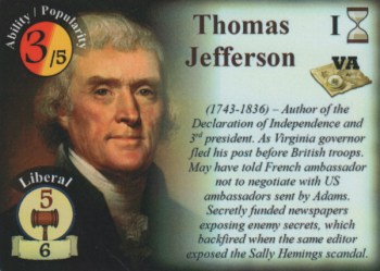 Thomas Jefferson - Statesman Card
